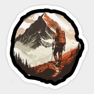 T-shirt for people who love the mountains Sticker